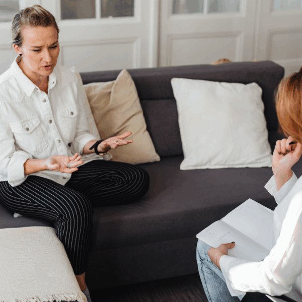 Talking with a counselor